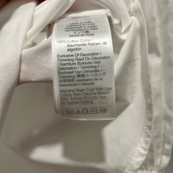 Madewell Embroidered Poplin Balloon-Sleeve Top small NEW Boho cotton cottagecore - Picture 7 of 13